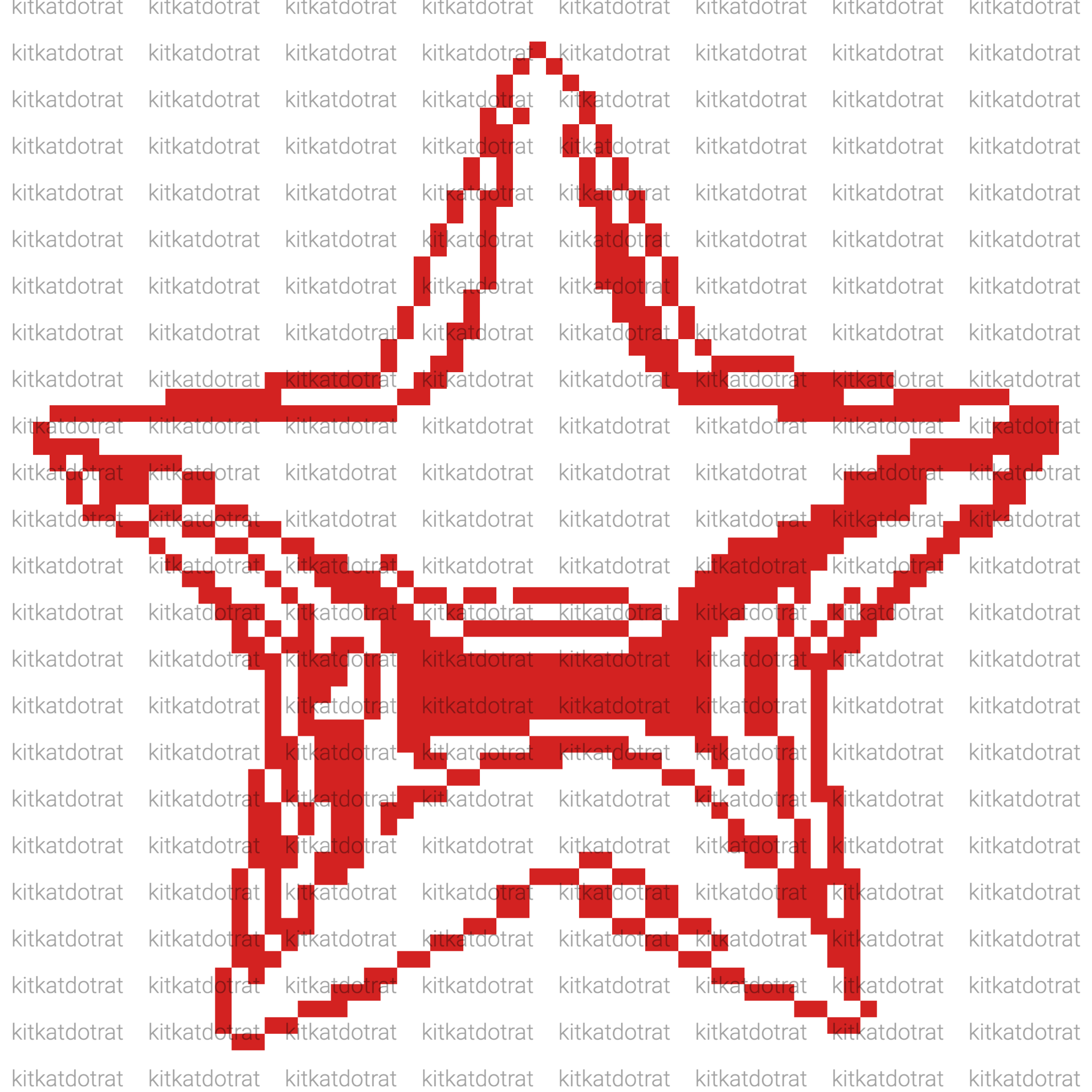 3D Star Filet Crochet Chart