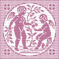 Vintage Cherubs & Berries Filet Crochet Chart